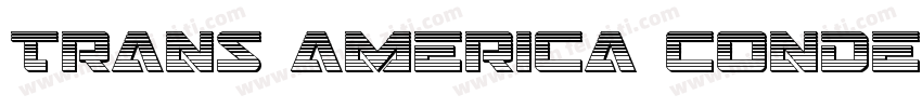 Trans america condensed字体转换